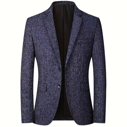 Blazer Texturé À Deux Boutons Pour Homme | Moderne