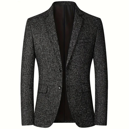 Blazer Texturé À Deux Boutons Pour Homme | Moderne