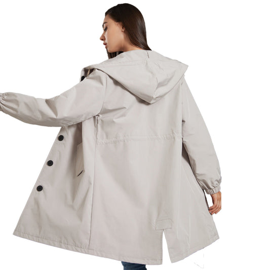 Veste De Pluie À Capuche Pour Femme | Classique