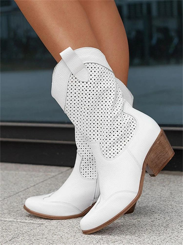 Bottines Cowboy Pour Femme | Talon Carré