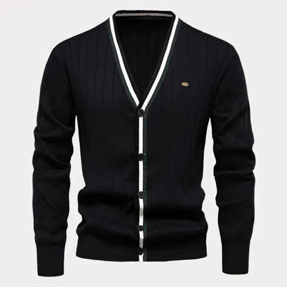 Cardigan Boutonné À Manches Longues Pour Homme | Classique