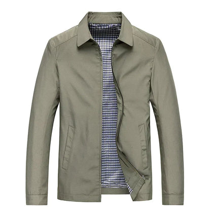 Veste Décontractée Pour Homme Avec Col | Fermeture Éclair