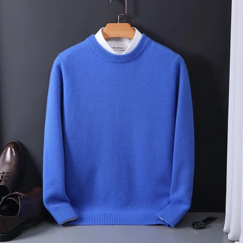 Pull D’Hiver Décontracté En Cachemire Pour Homme | Manches Longues