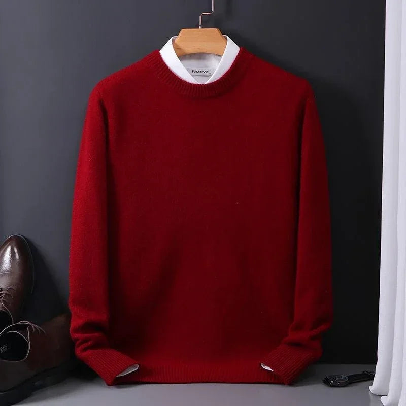 Pull En Cachemire À Manches Longues Pour Homme | Hiver