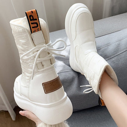Bottes D’hiver À Lacets Pour Femmes | Stylées