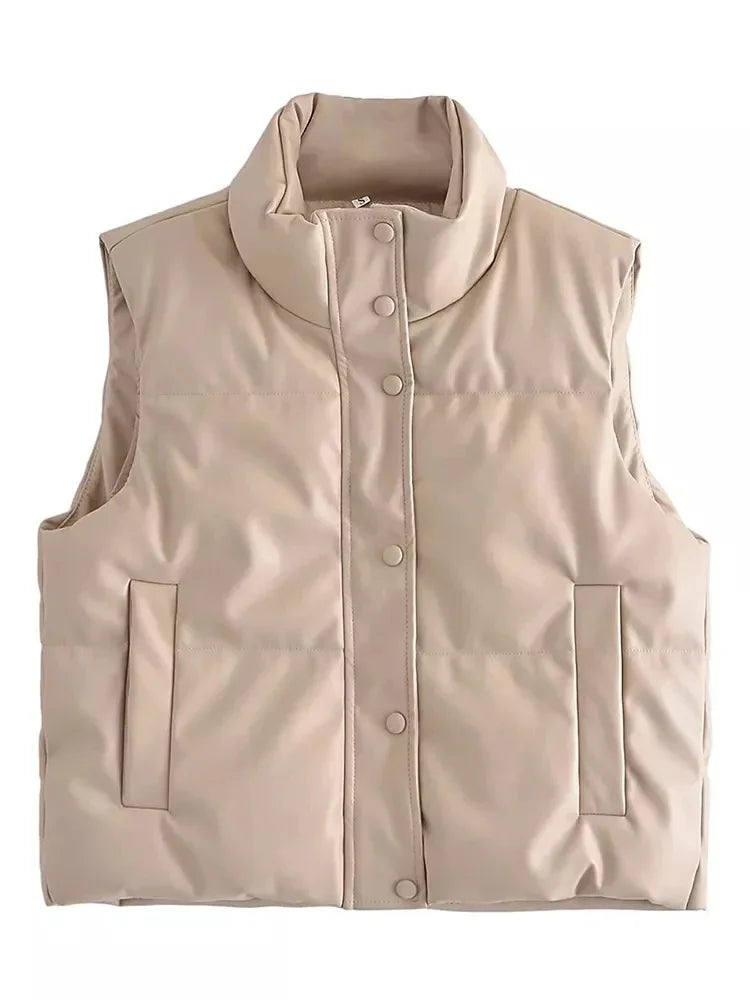 Gilet Matelassé Classique Pour Femme | Court