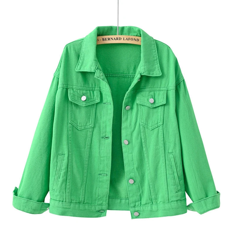 Veste En Jean Décontractée Pour Femme | Avec Bouton