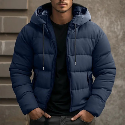 Doudoune D'hiver À Capuche Et Manches Longues Pour Homme | Doudoune