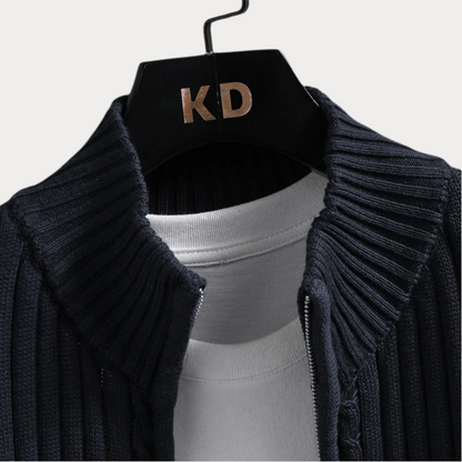 Pull Décontracté À Manches Longues Pour Homme | Col Montant
