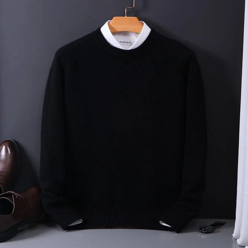 Pull En Cachemire À Manches Longues Pour Homme | Hiver