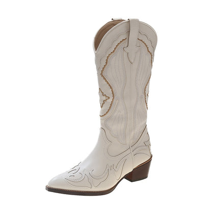 Bottes Blanches Hautes Pour Femme | Hiver