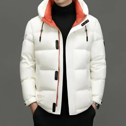 Doudoune D'hiver À Capuche Pour Homme | Manches Longues