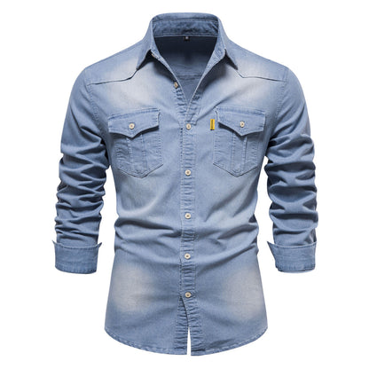 Chemise Homme Décontractée À Manches Longues | Détail Poche