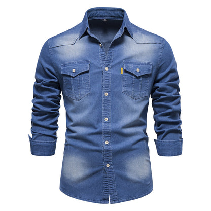 Chemise Homme Décontractée À Manches Longues | Détail Poche