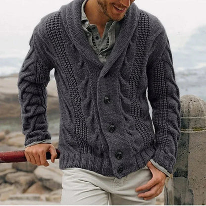 Cardigan Moderne Ouvert Sur Le Devant Pour Homme | Manches Longues