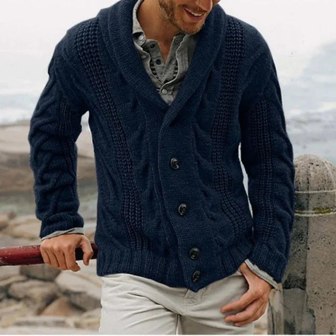 Cardigan Moderne Ouvert Sur Le Devant Pour Homme | Manches Longues