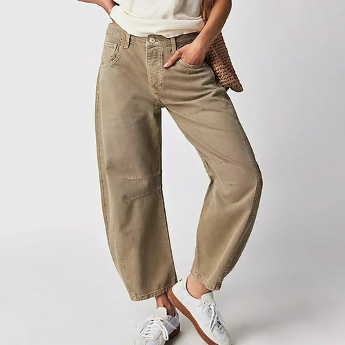 Anouk | Pantalon Denim Décontracté À Jambe Large Pour Femmes