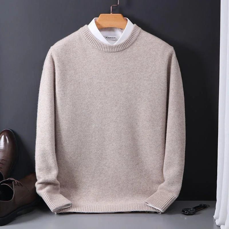 Pull En Cachemire À Manches Longues Pour Homme | Hiver