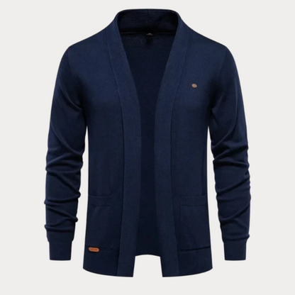Cardigan Classique En Tricot Ouvert Sur Le Devant Pour Homme | Col Châle