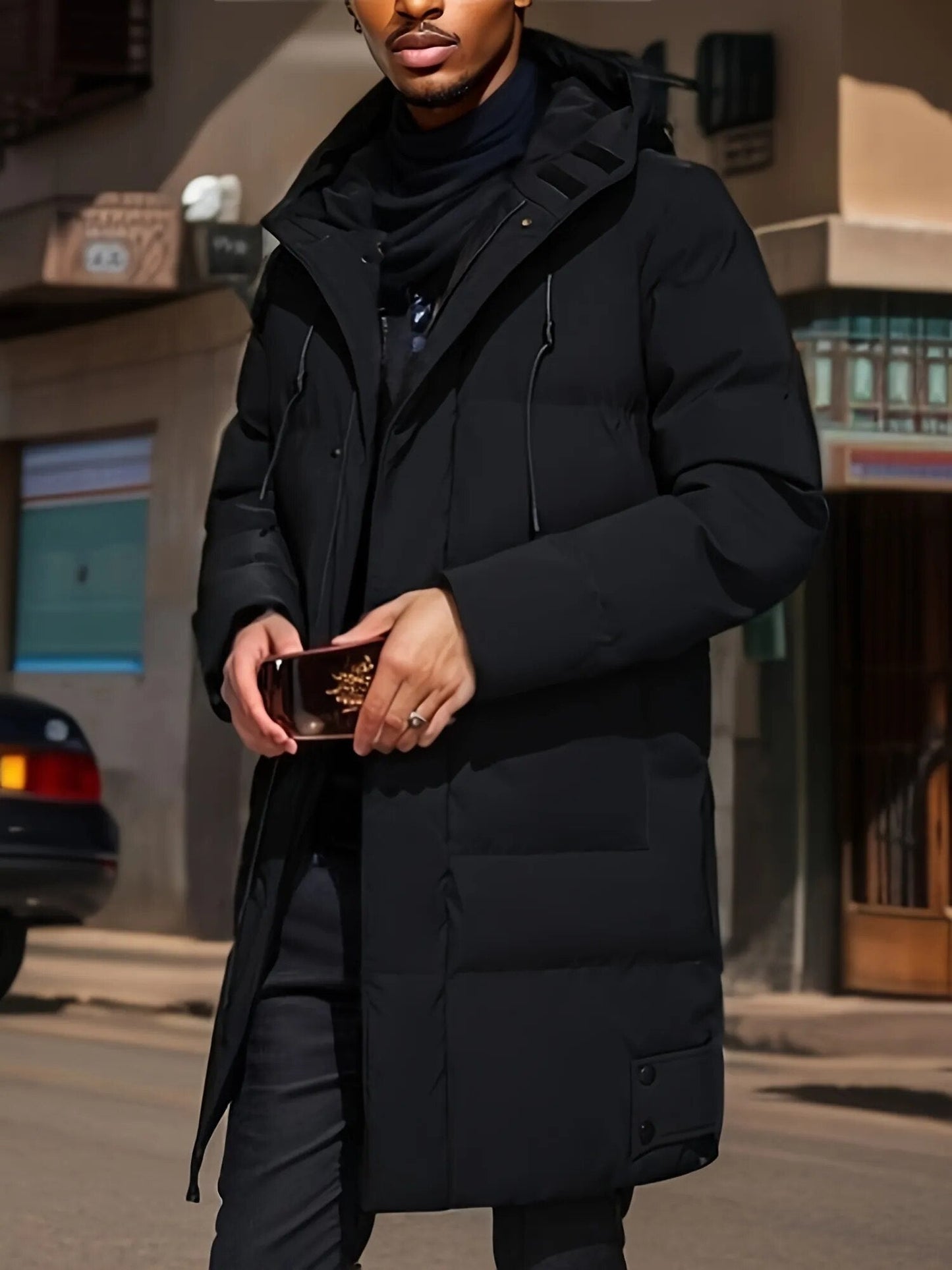 Parka D’Hiver Matelassée Pour Homme | Avec Capuche
