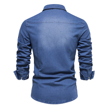 Chemise Homme Décontractée À Manches Longues | Détail Poche
