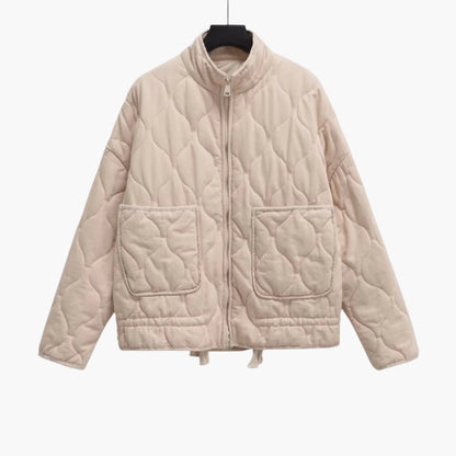 Veste Matelassée Oversize Avec Poches Pour Femme | Courte