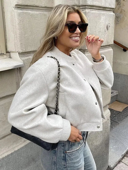 Veste Bomber Courte Et Stylé Pour Femme | Chaude