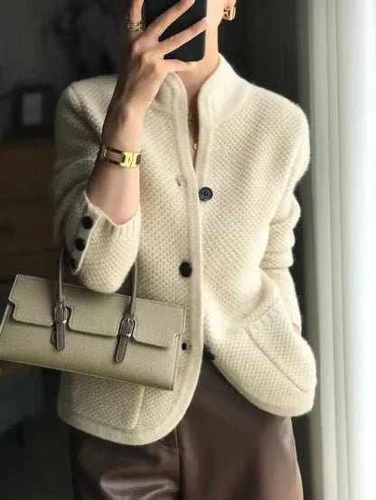 Cardigan D'hiver En Cachemire Pour Femme Avec Boutons | Tendance
