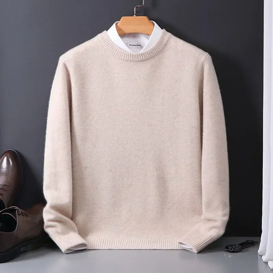 Pull D’Hiver Décontracté En Cachemire Pour Homme | Manches Longues