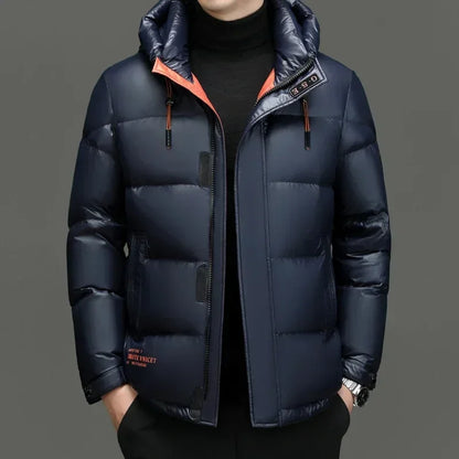 Doudoune D'hiver À Capuche Pour Homme | Manches Longues