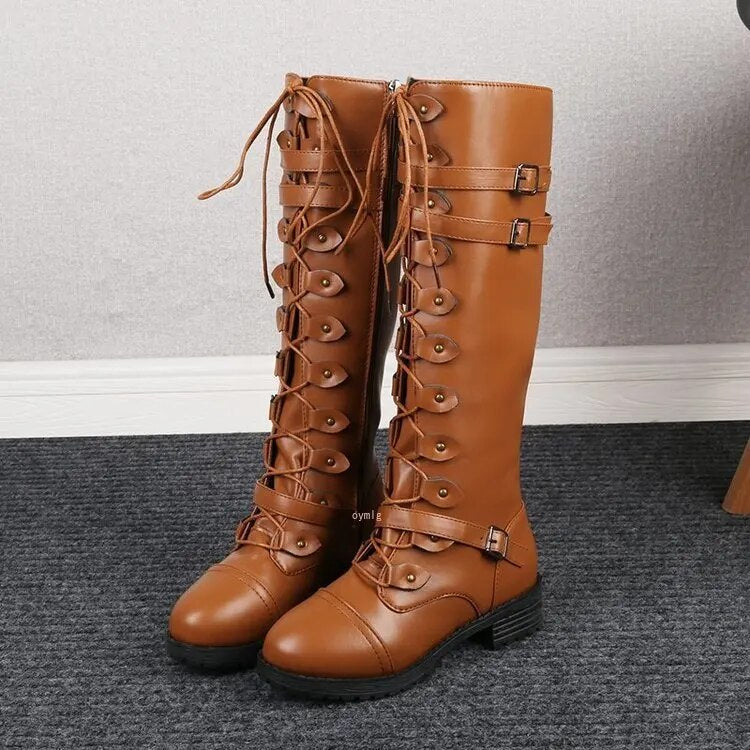 Bottes D'hiver Pour Femme Avec Boucle | À Lacets