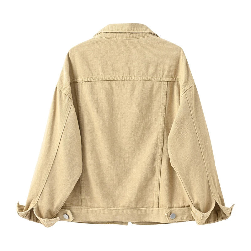 Veste En Jean Décontractée Pour Femme | Avec Bouton