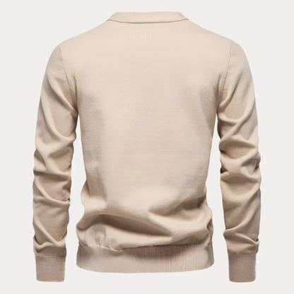 Cardigan Classique Boutonné À Col En V Pour Homme | Manches Longues
