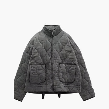 Veste Matelassée Oversize Avec Poches Pour Femme | Courte