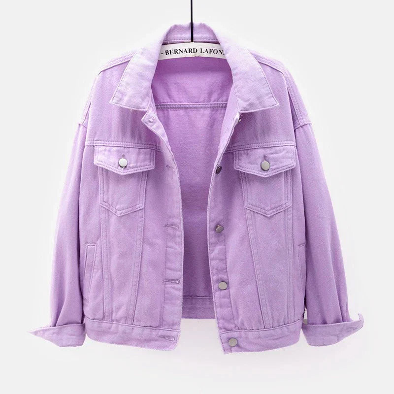 Veste En Jean Décontractée Pour Femme | Avec Bouton