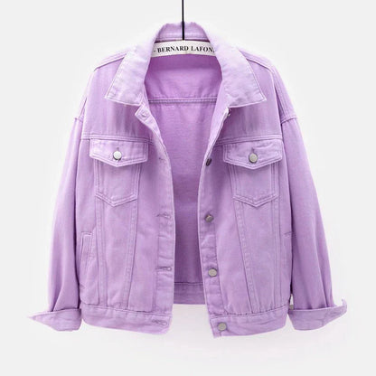 Veste En Jean Décontractée Pour Femme | Avec Bouton