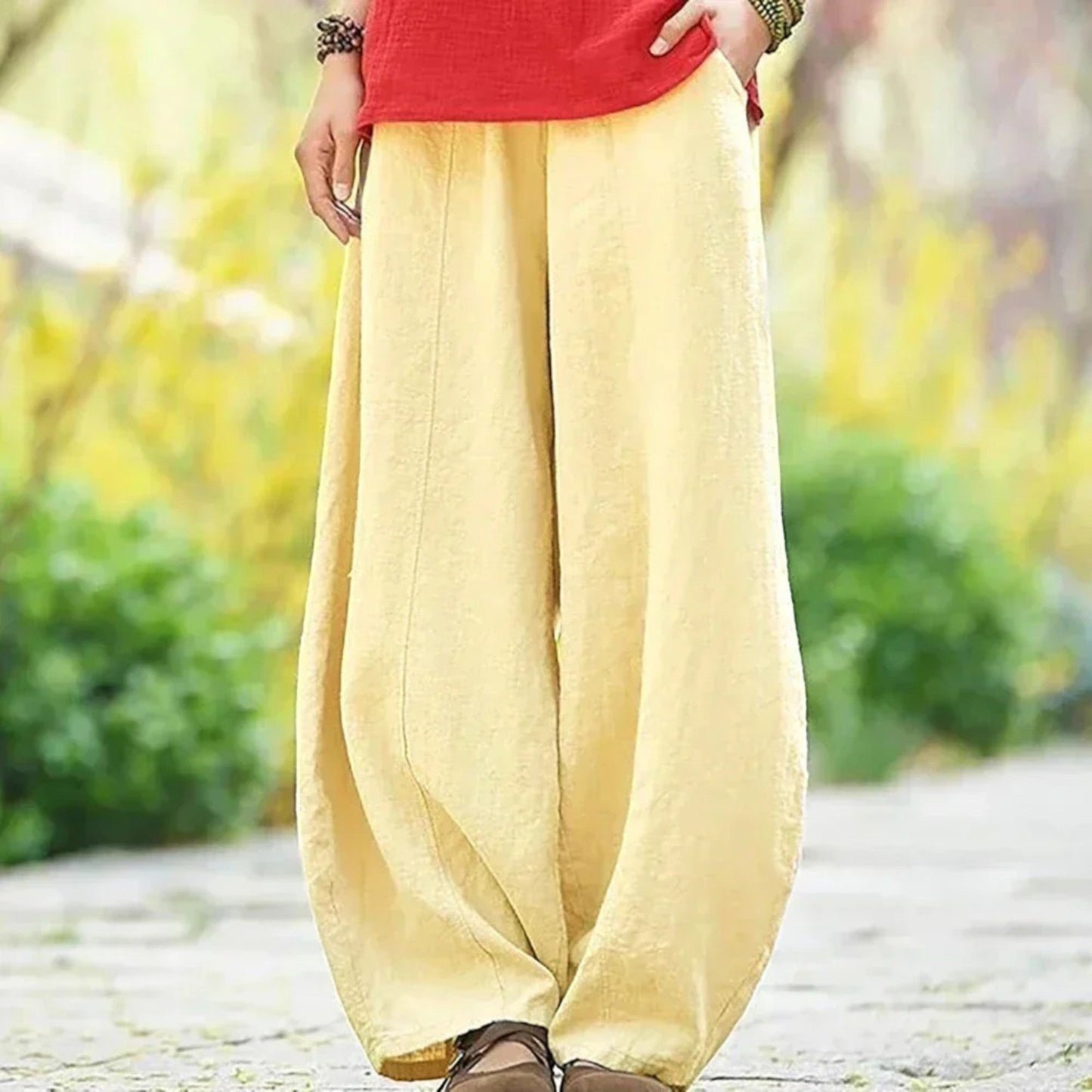 Pantalons D'été Confortables Pour Femmes | Jambes Larges
