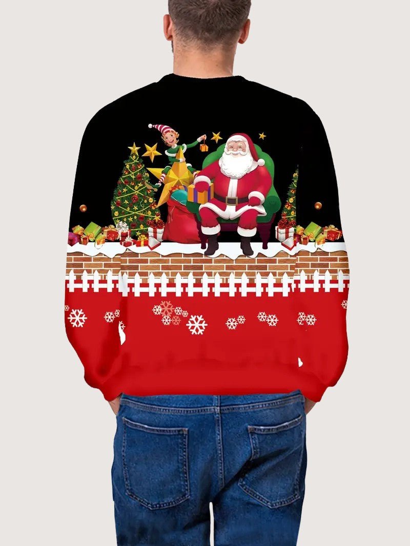 Sweat Shirt Femme 3D Noël – Confort Élastique pour Fêtes 1