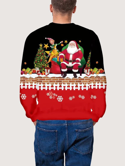 Sweat Shirt Femme 3D Noël – Confort Élastique pour Fêtes 1
