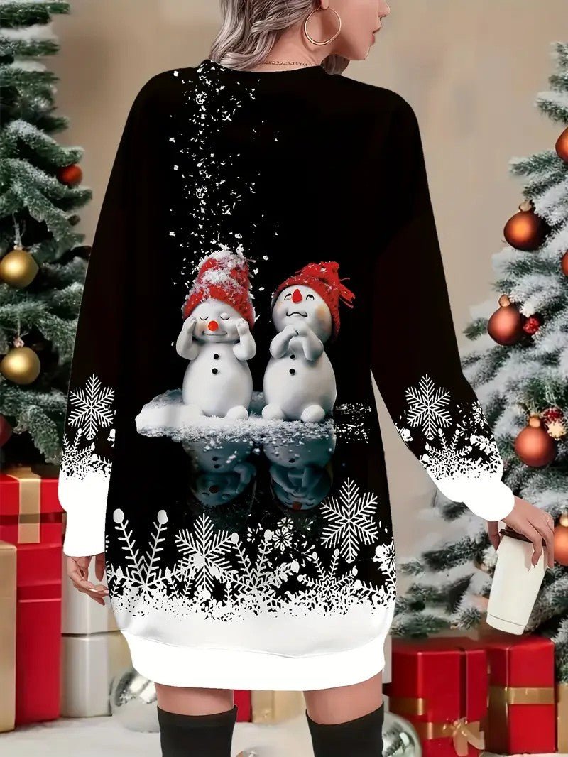 Sweat Shirt Femme Bonhomme de Neige – Confort Doux et Élégant 1