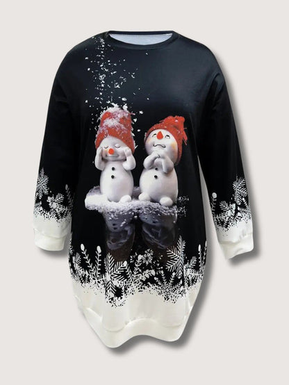 Sweat Shirt Femme Bonhomme de Neige – Confort Doux et Élégant 2