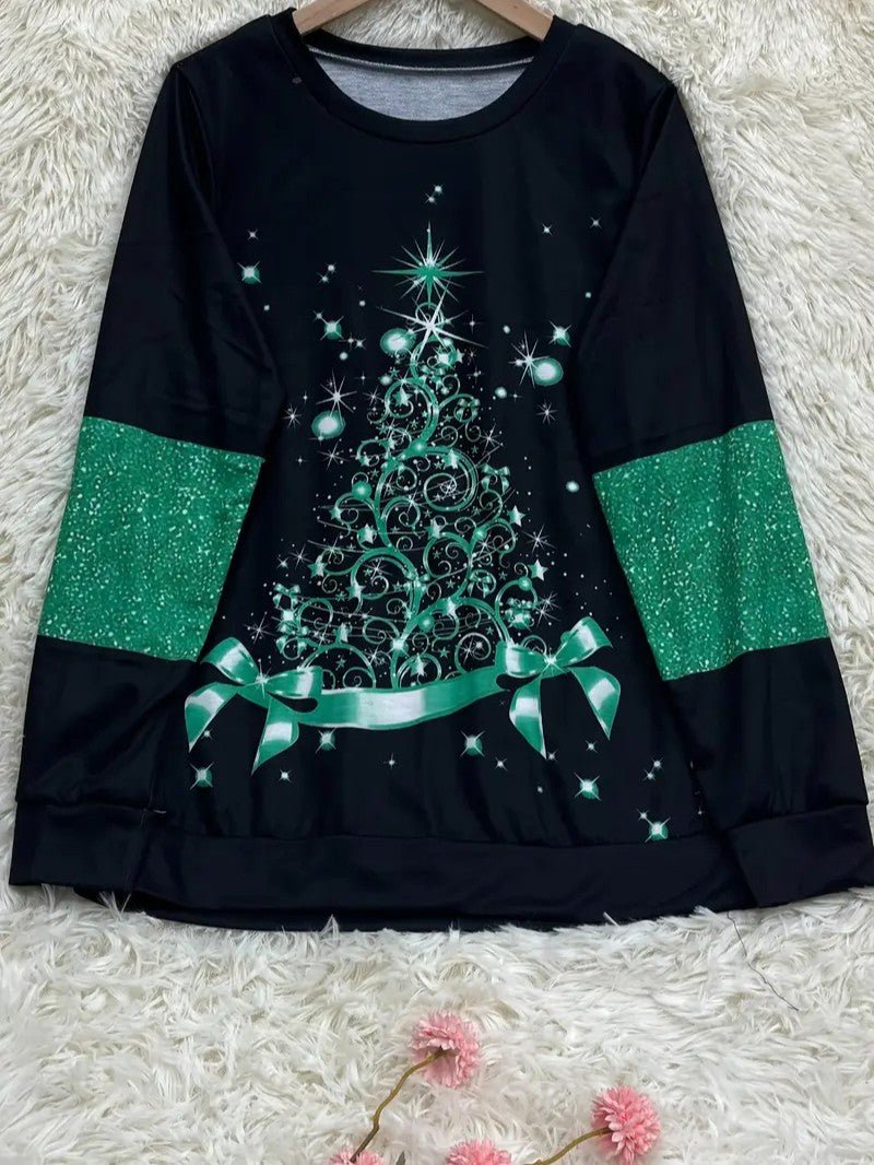 Sweat Shirt Femme Noël – Confort Élégant avec Design Scintillant 8