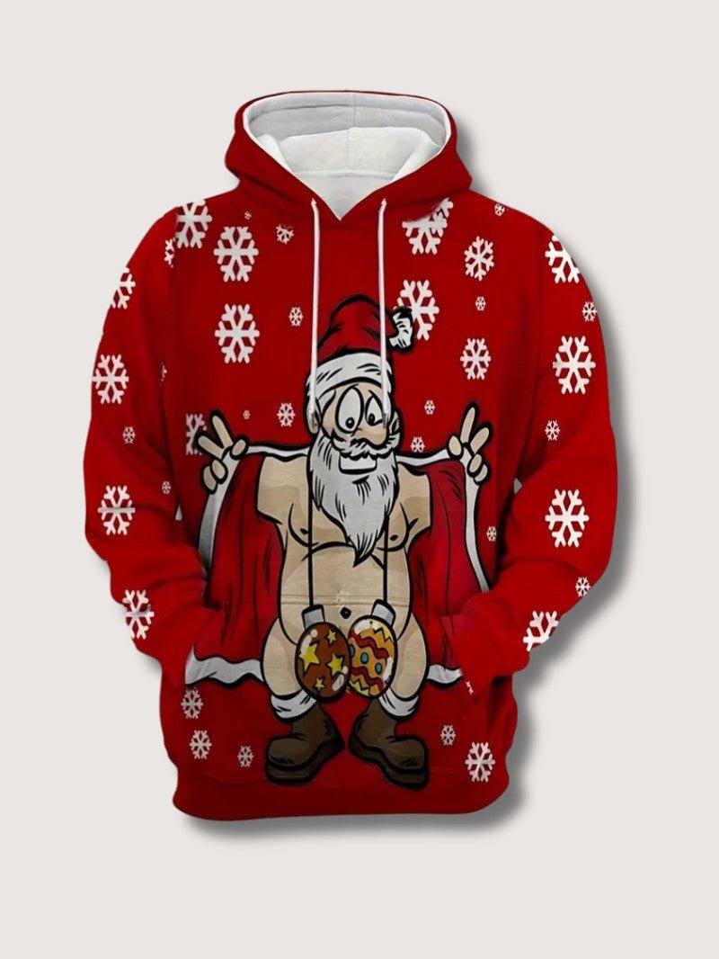 Sweat à Capuche Homme/Femme – Confort Douillet avec Imprimé Festif 3