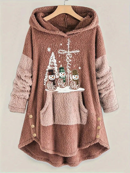 Sweatshirt Femme Capuche Polaire – Confort Douillet pour Hiver 1