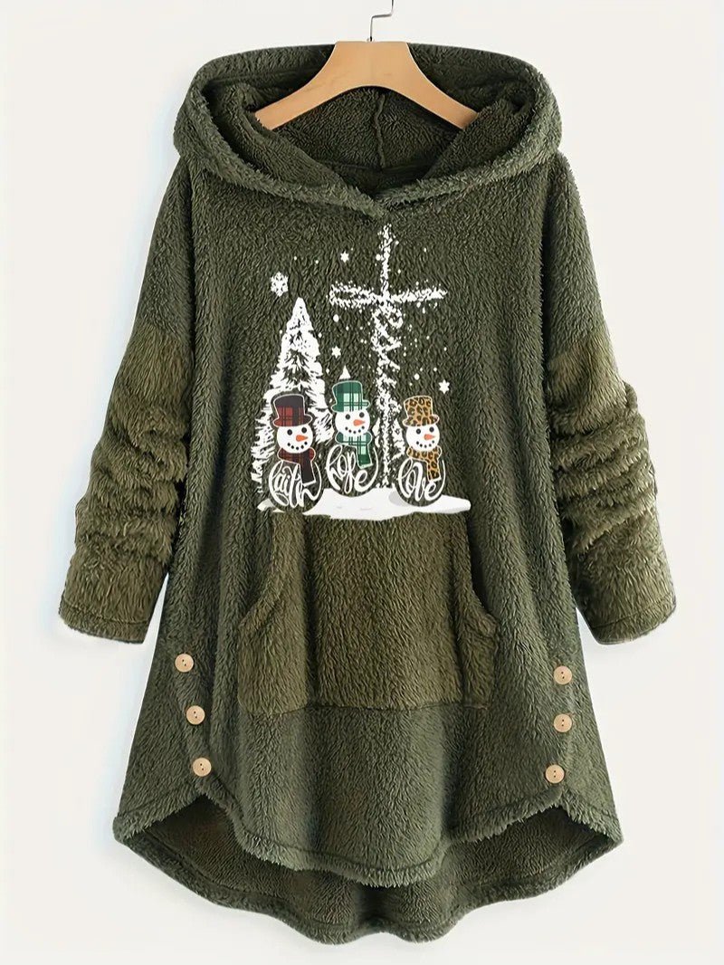 Sweatshirt Femme Capuche Polaire – Confort Douillet pour Hiver 2