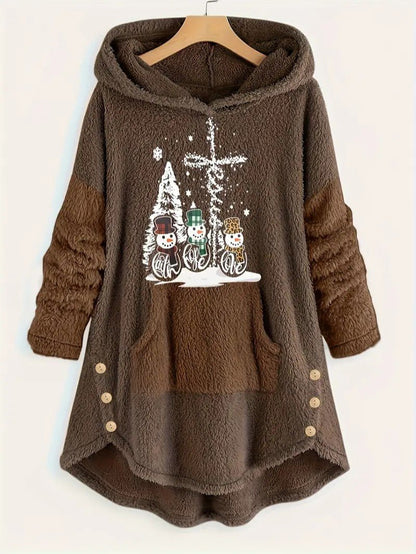 Sweatshirt Femme Capuche Polaire – Confort Douillet pour Hiver 3