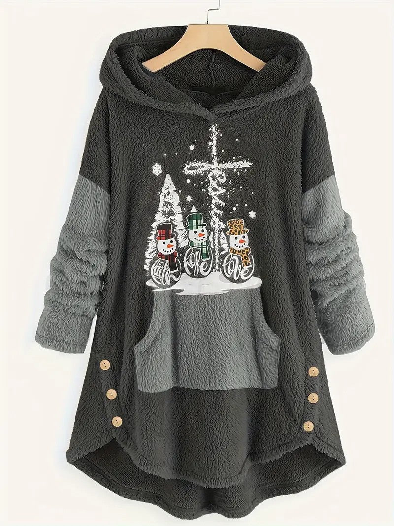 Sweatshirt Femme Capuche Polaire – Confort Douillet pour Hiver 4
