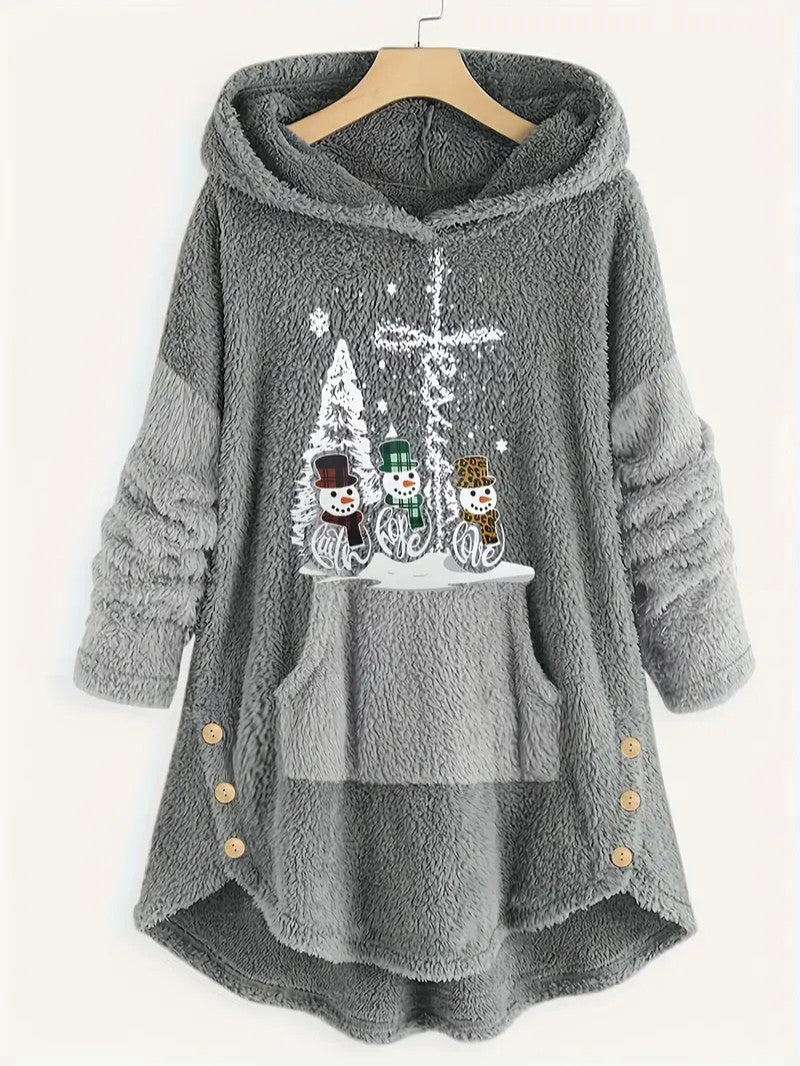 Sweatshirt Femme Capuche Polaire – Confort Douillet pour Hiver 5