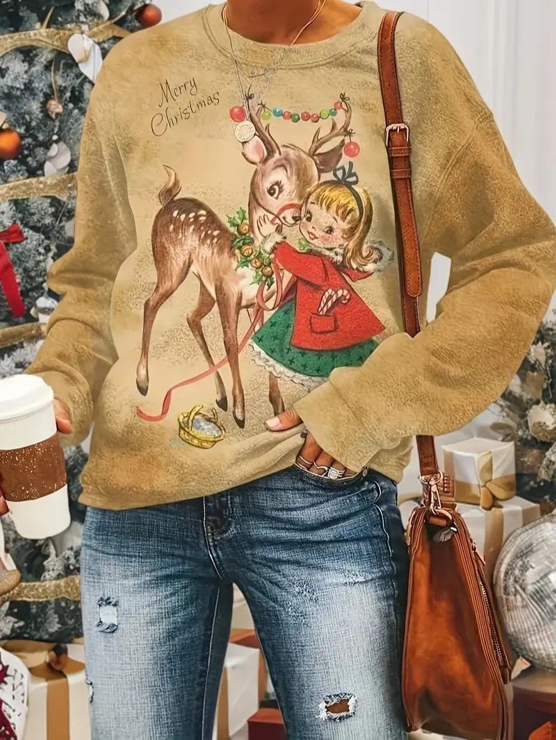 Sweatshirt Femme Vintage de Noël - Confort Doux et Style Rétro 4