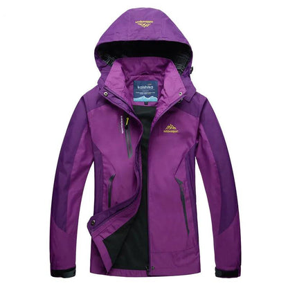 Manteau De Pluie Avec Poches Zippées Pour Femmes | Bicolore